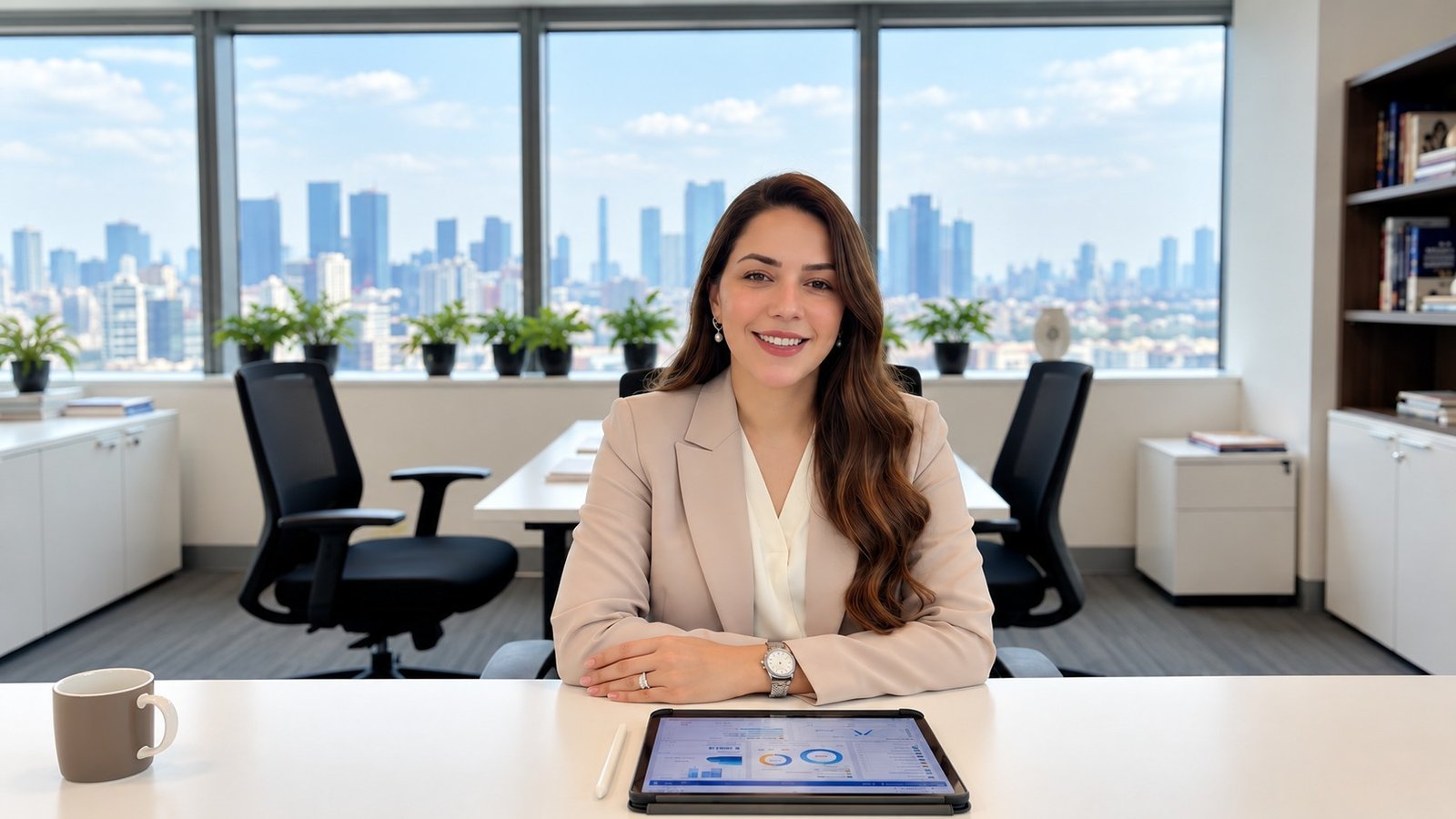 The practice — a meeting room above the city
